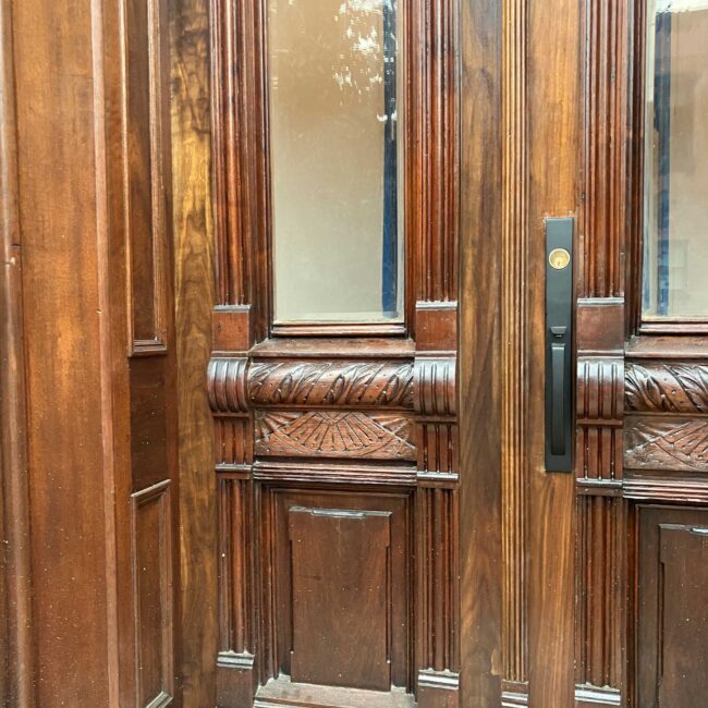 Brownstone door stripping and restoration nyc